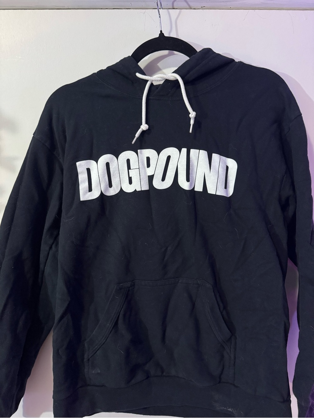 RARE - DOGPOUND NYC Black Hoodie with White Logo